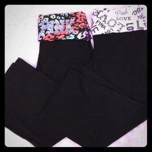 Pink crop pants. Both NWT